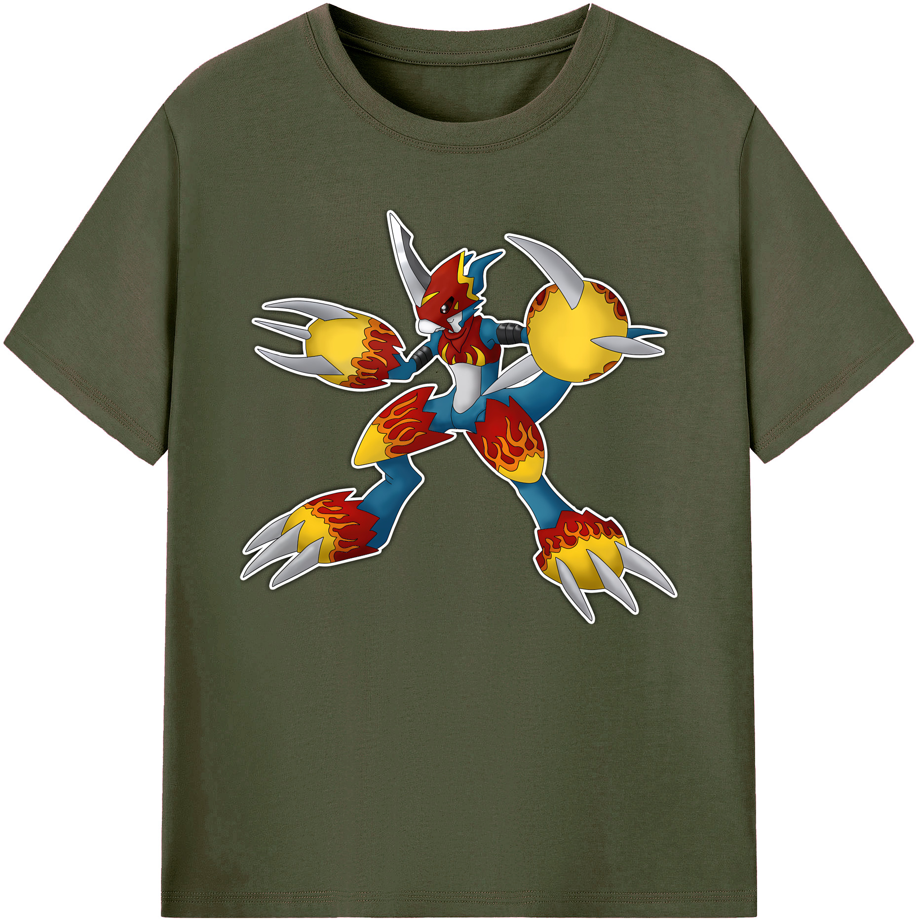 （画像用） Digimon デジタルモンスター/デジモン 綿100％ メンズ半袖Tシャツ｜肌触りやわらか＆通気性